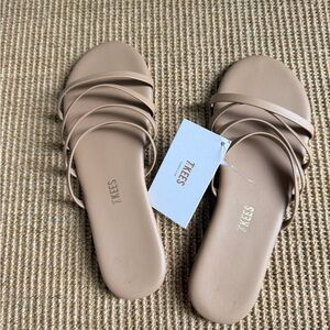 TKEES Women's Strappy Tan Sandals